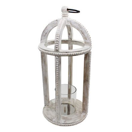 Beaded Mango Large Lantern with Glass