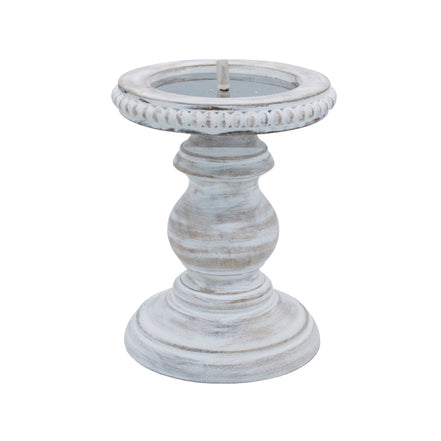 Small Beaded Mango Pillar Candle Holder