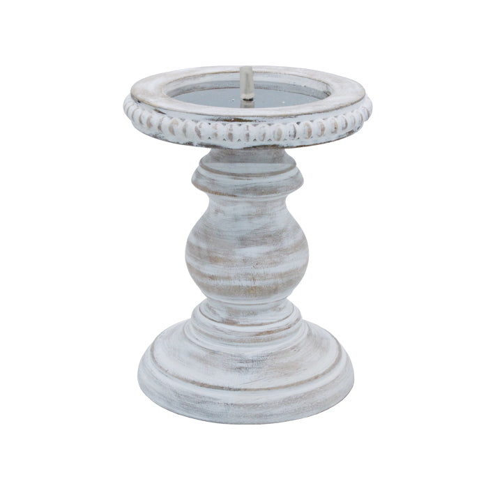 Small Beaded Mango Pillar Candle Holder