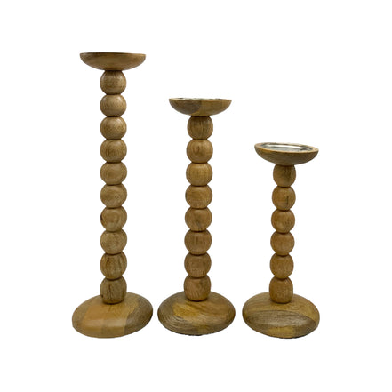 Large Bobble Pillar Candle Holder