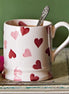 Pink Hearts 1/2 Pint Mug