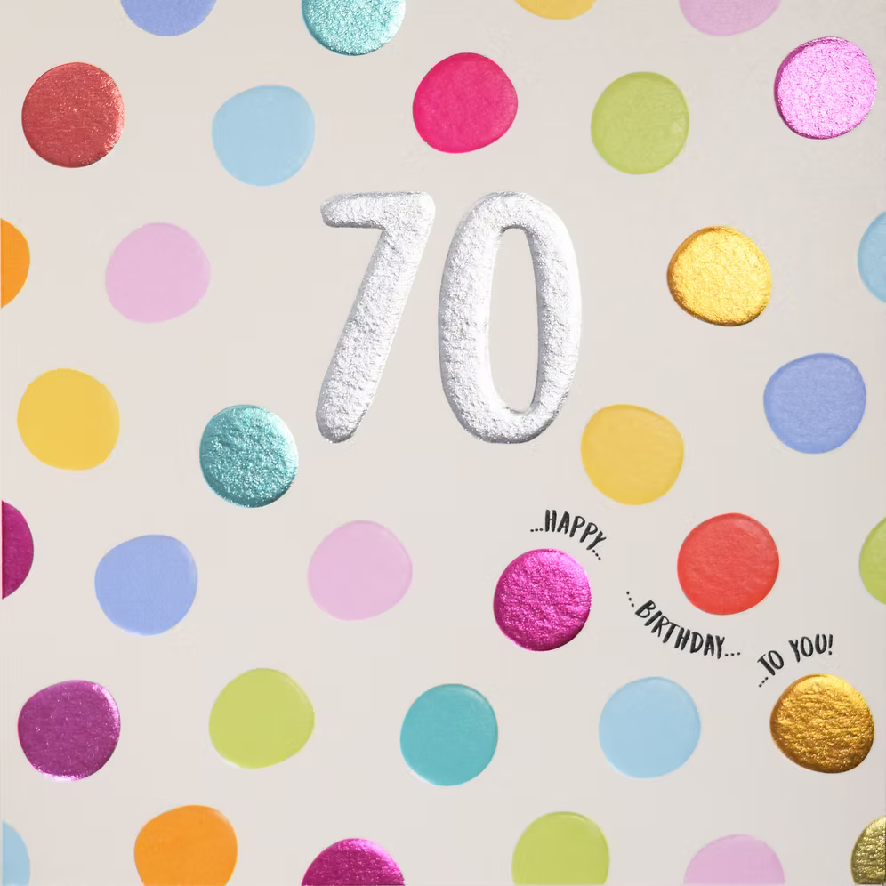 70 (Multicolour spot) Card