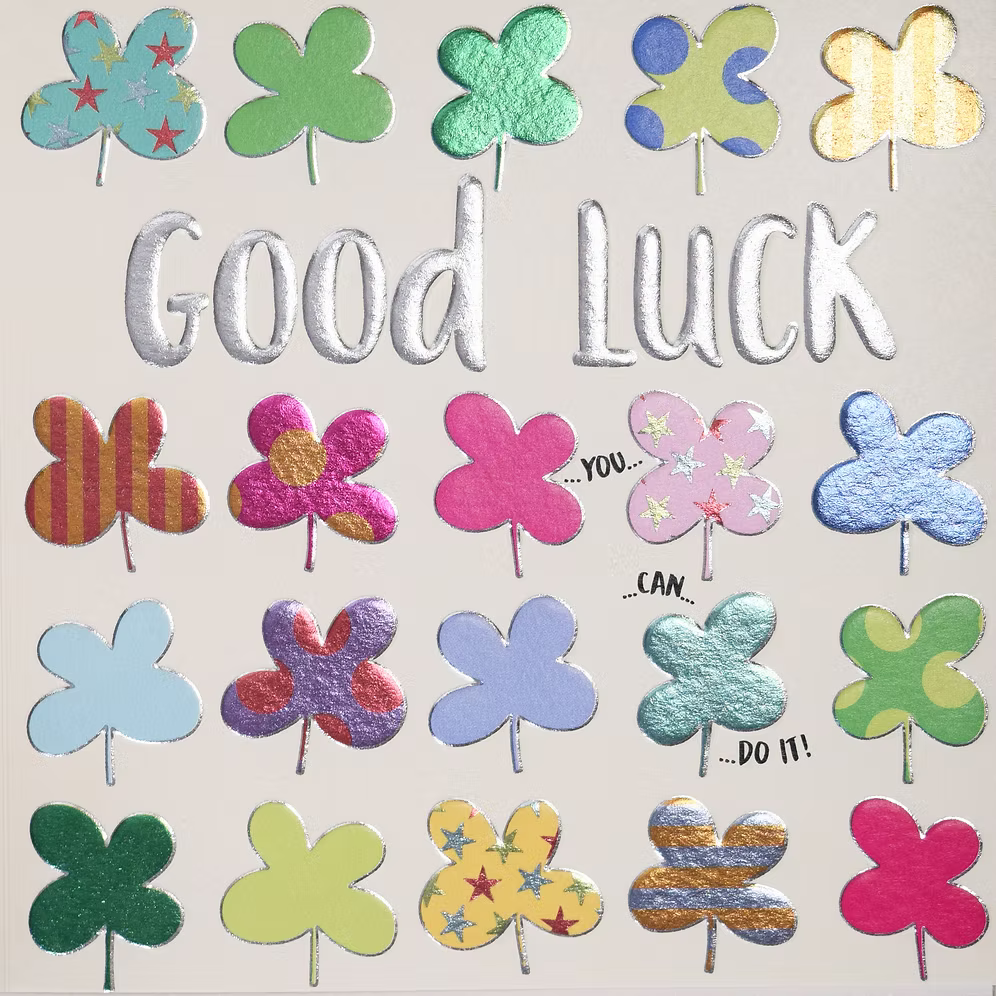 Good Luck (Multi) Clover Card