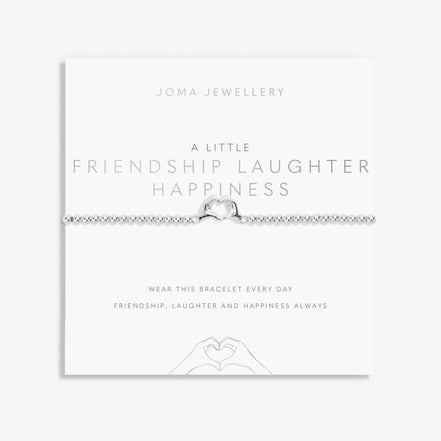 A Little 'Friendship Laughter Happiness' Bracelet