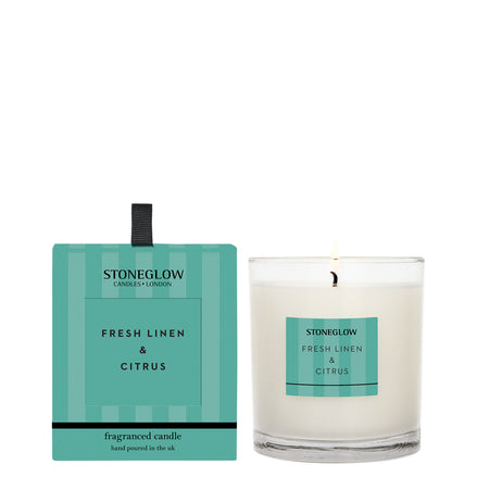 New Modern Classics - Fresh Linen & Citrus Tumbler Candle