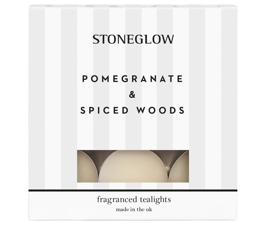 Pomegranate & Spiced Woods - Scented Tealights