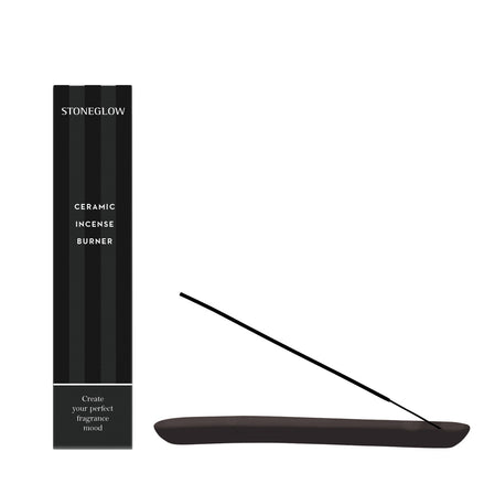Modern Classics Ceramic Incense Burner - Black