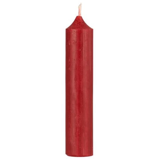 Red Short Rustic Candle