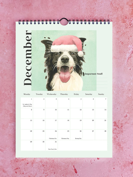 Pooches with Personality 2026 Watercolour Calendar