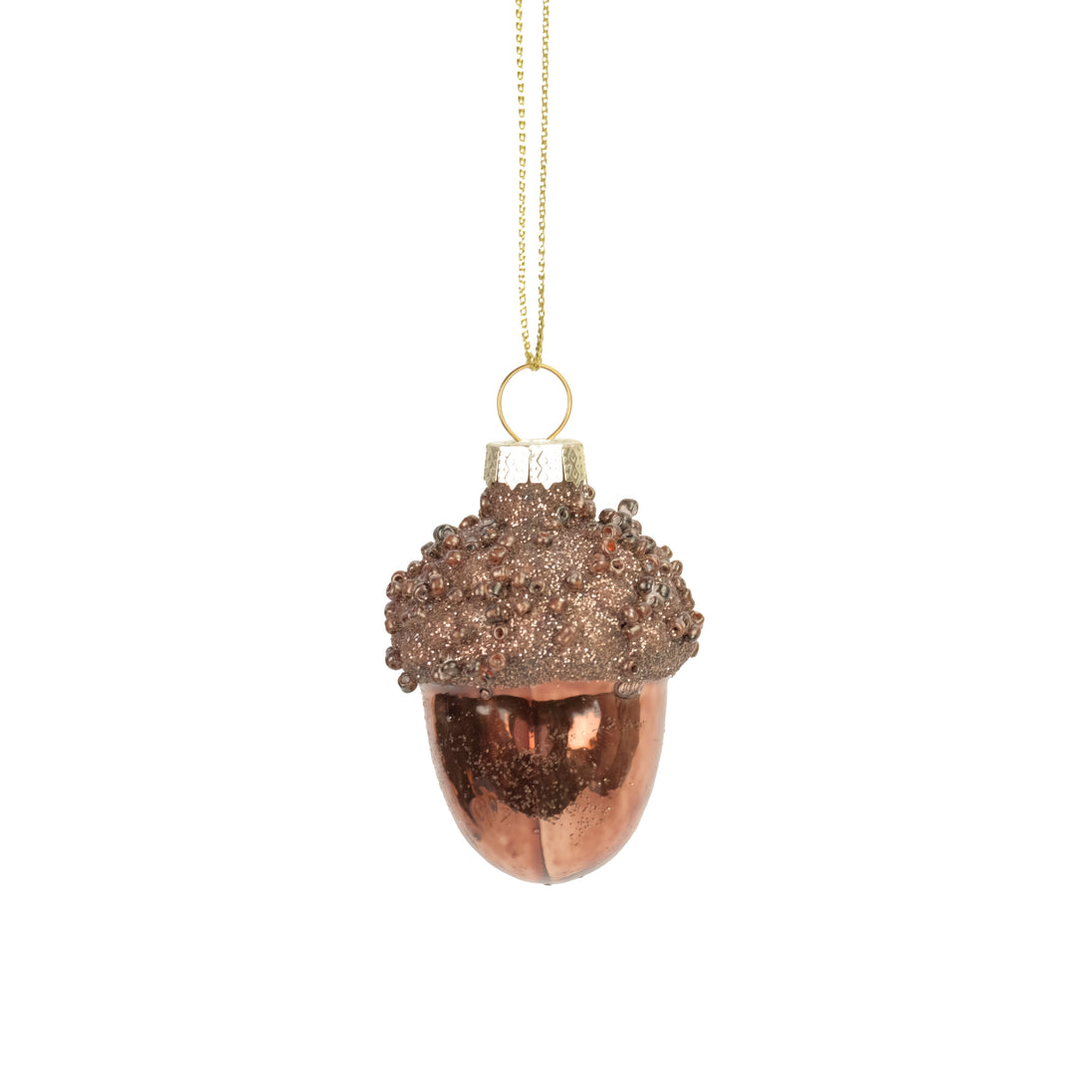 Copper Acorn Bauble