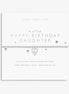 A Little 'Happy Birthday Daughter' Bracelet In Silver Plating