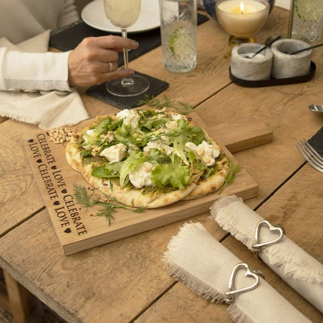 Love and Celebrate Oak Paddle Medium