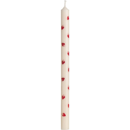 Taper candle with Strawberries