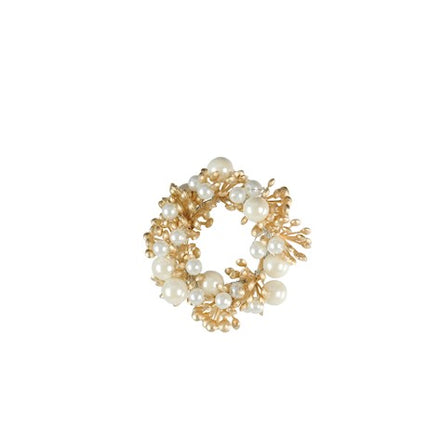Gold Berrybud Candle Ring with Pearls – 4cm