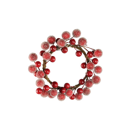 Red Berry Candle Ring - 6cm