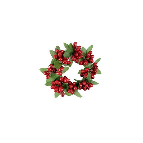 Red Berrybud Candle Ring – 4cm