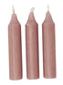 Danish Short Candle Old Rose