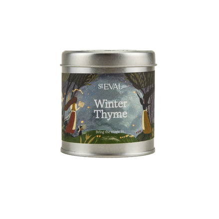 Christmas Winter Thyme Tin Candle