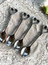 Set of Four Love Heart Spoons