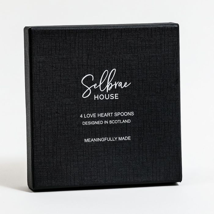 Set of Four Love Heart Spoons