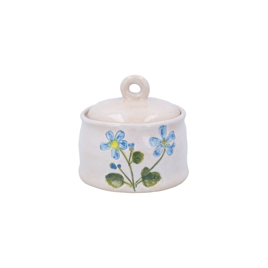 Meadow Blue Stoneware Storage Jar/Mini