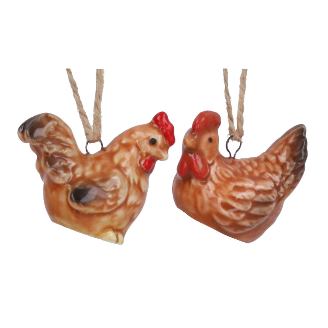Ceramic Mini Hen Decoration (2 Assorted)