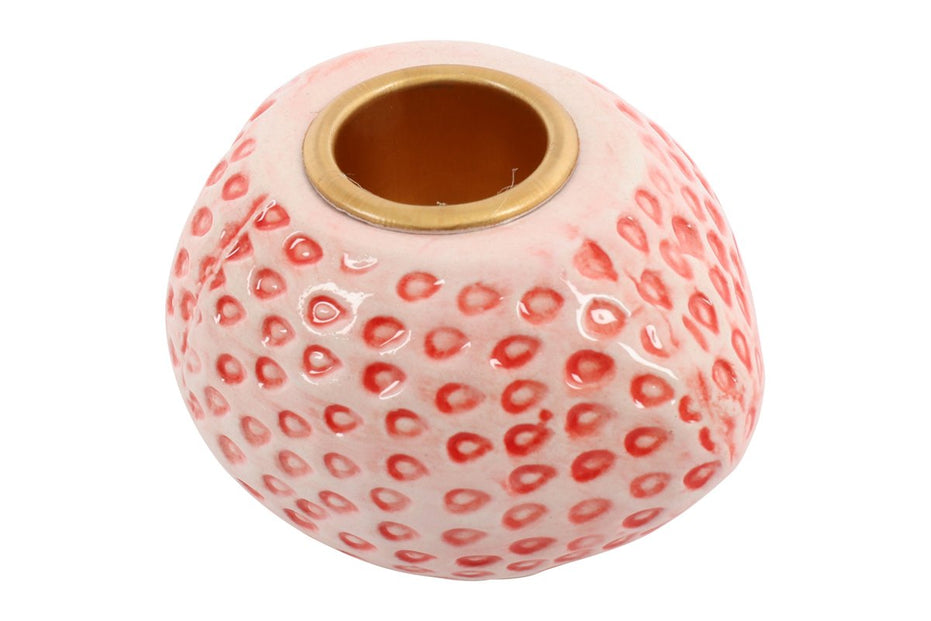 Strawberry Candle Holder - Pink