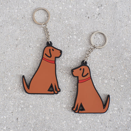 Fox  Red Labrador Keyring