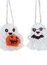 Mixed Wool Ghost Decoration – 2 Assorted Designs