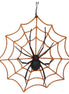Spider on Glitter Web Decoration