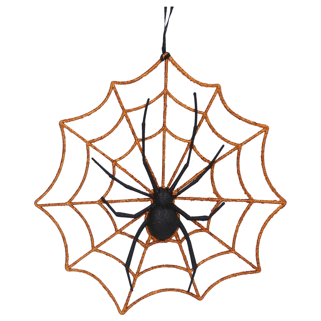 Spider on Glitter Web Decoration