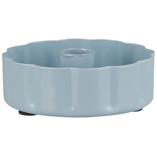 Blue Light Blue Wavy Candle Holder