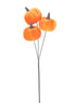 Orange Plush Triple Pumpkin Pick
