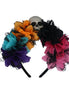 Fabric Flower Hairband with Skull