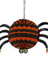 Black/Orange Paper Honeycomb Spider Decoration