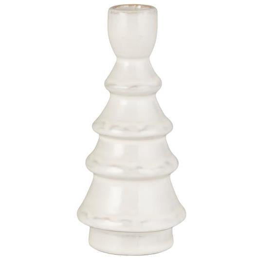 Porcelain Grooved Candle holder