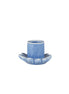 Blue Flower Candle Holder