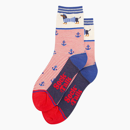 Sausage Dog Sailor Socks