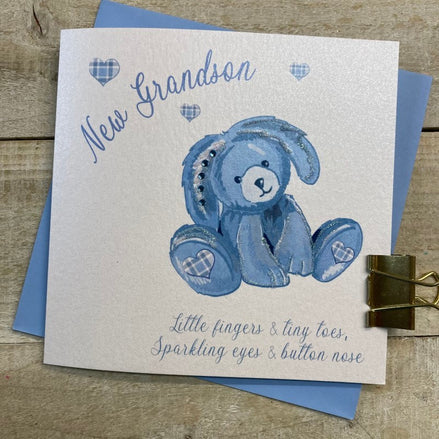 New Grandson Baby - Blue Bunny