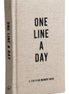 One Line A Day (Canvas) Journal