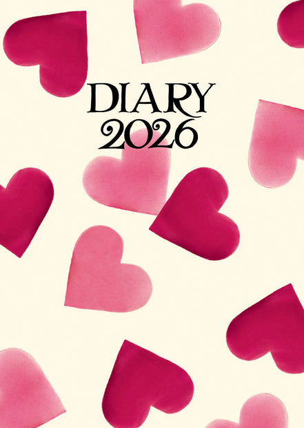 Emma Bridgewater Pink Hearts A6 Diary 2026