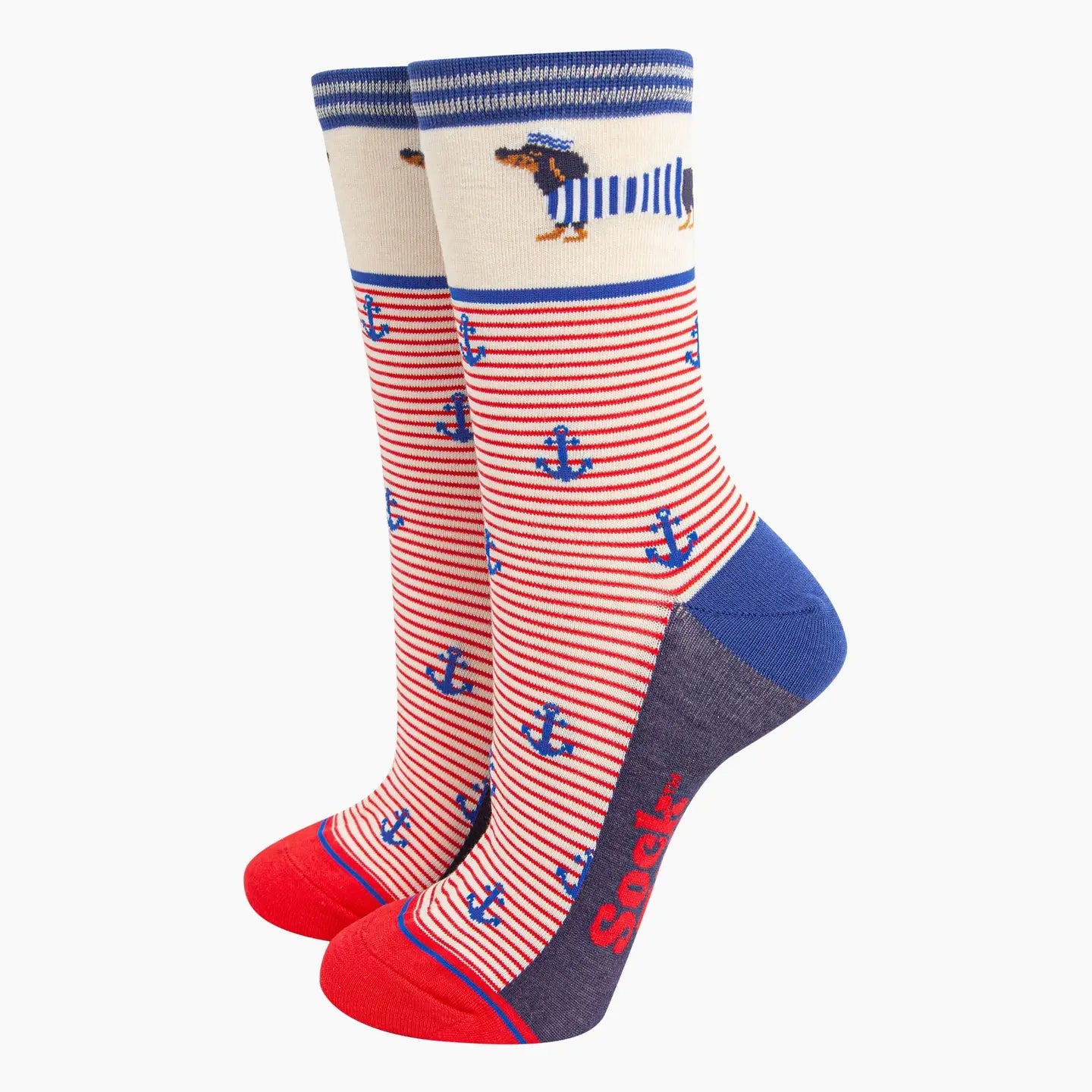 Sausage Dog Sailor Socks