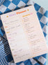 A5 Colourful Meal Planner & Shopping List