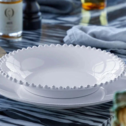 Pearl White Soup/Pasta Plate