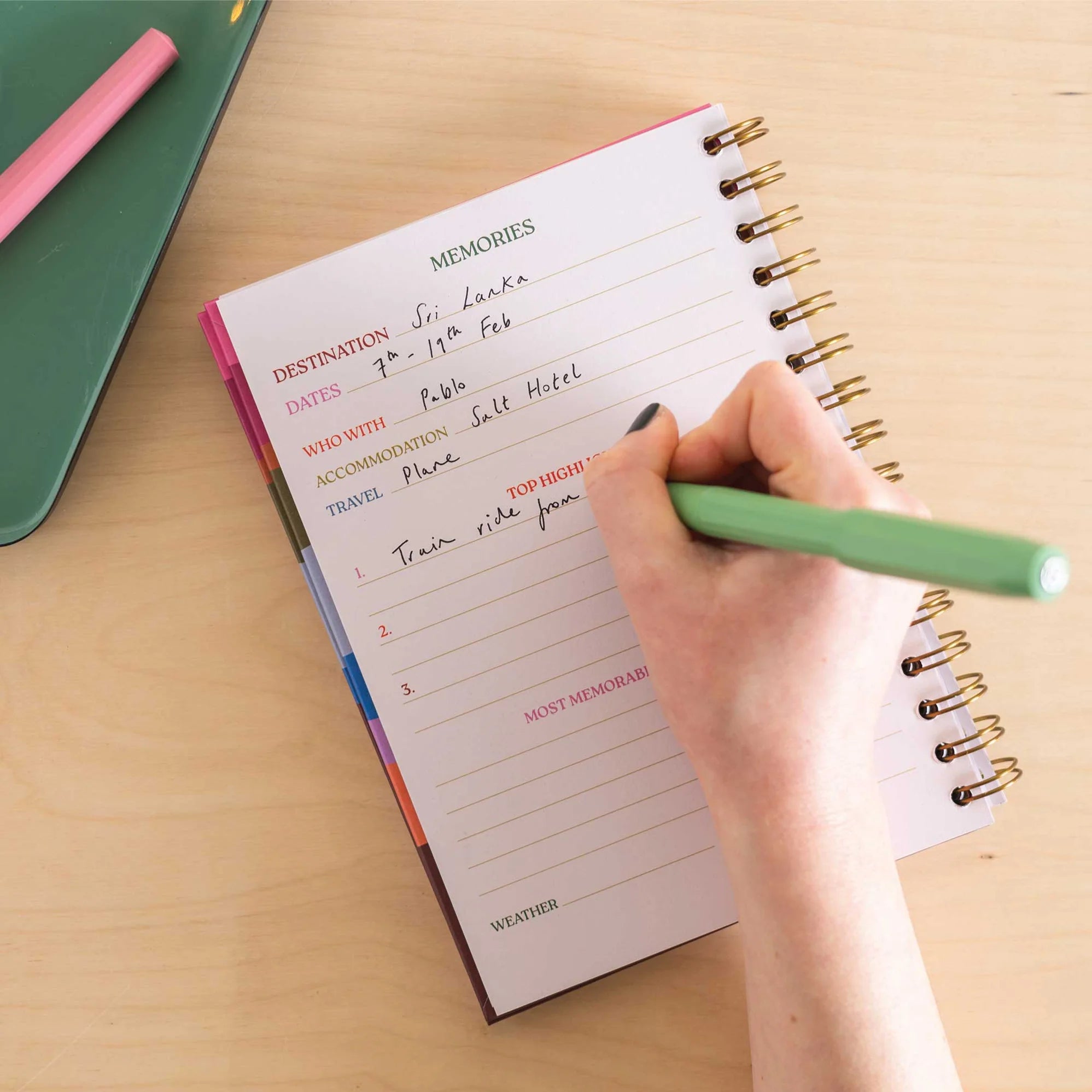 A5 Trips & Travel Memories Hardcover Journal