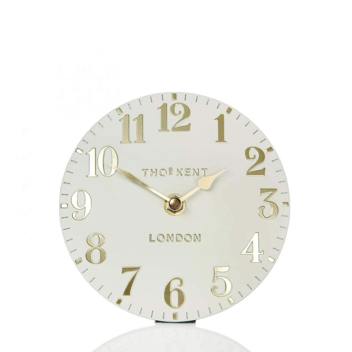 6" Arabic Mantel Clock Oatmeal