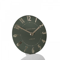 6" Mulberry Mantel Clock Olive Green