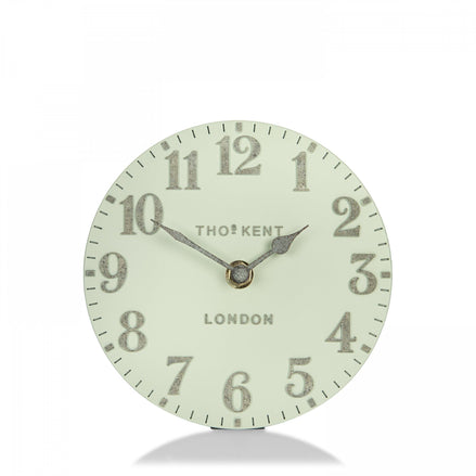 6' Arabic Mantel Clock Pearl Green