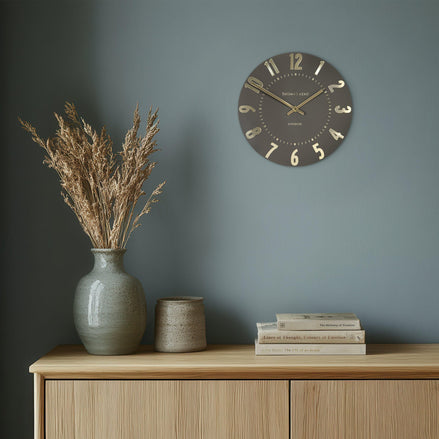 12' Mulberry Wall Clock Espresso