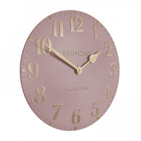 20" Arabic Wall Clock Blush Pink